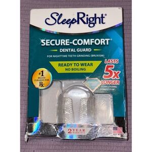 NEW SleepRight Secure-Comfort No Boil Dental Guard for Nighttime Teeth Grinding